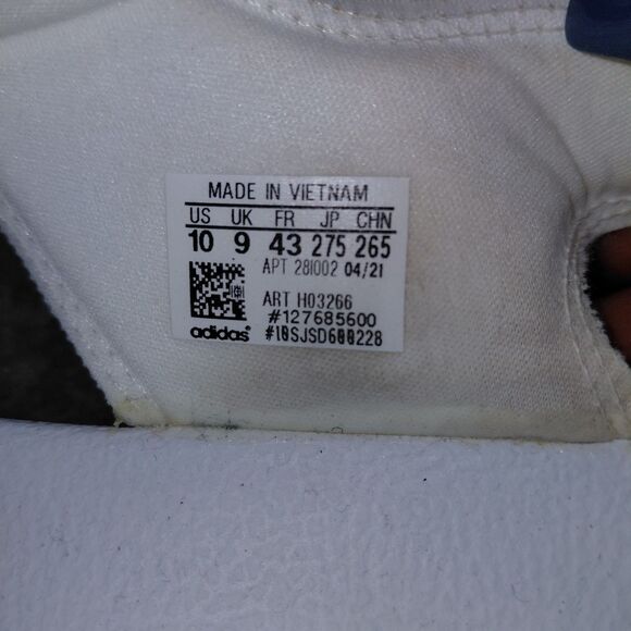 Adidas Adilette Strappy Sandal Womens Size 10 White Champagne Adjustable Slide - Picture 13 of 14